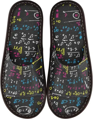 Fisyme Slippers for Women Men Slip-On Open Toe Indoor Outdoor House Shoes Home Slipper