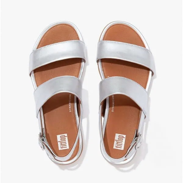 FitFlop GRACIE Womens Strappy Buckle Sandals Silver