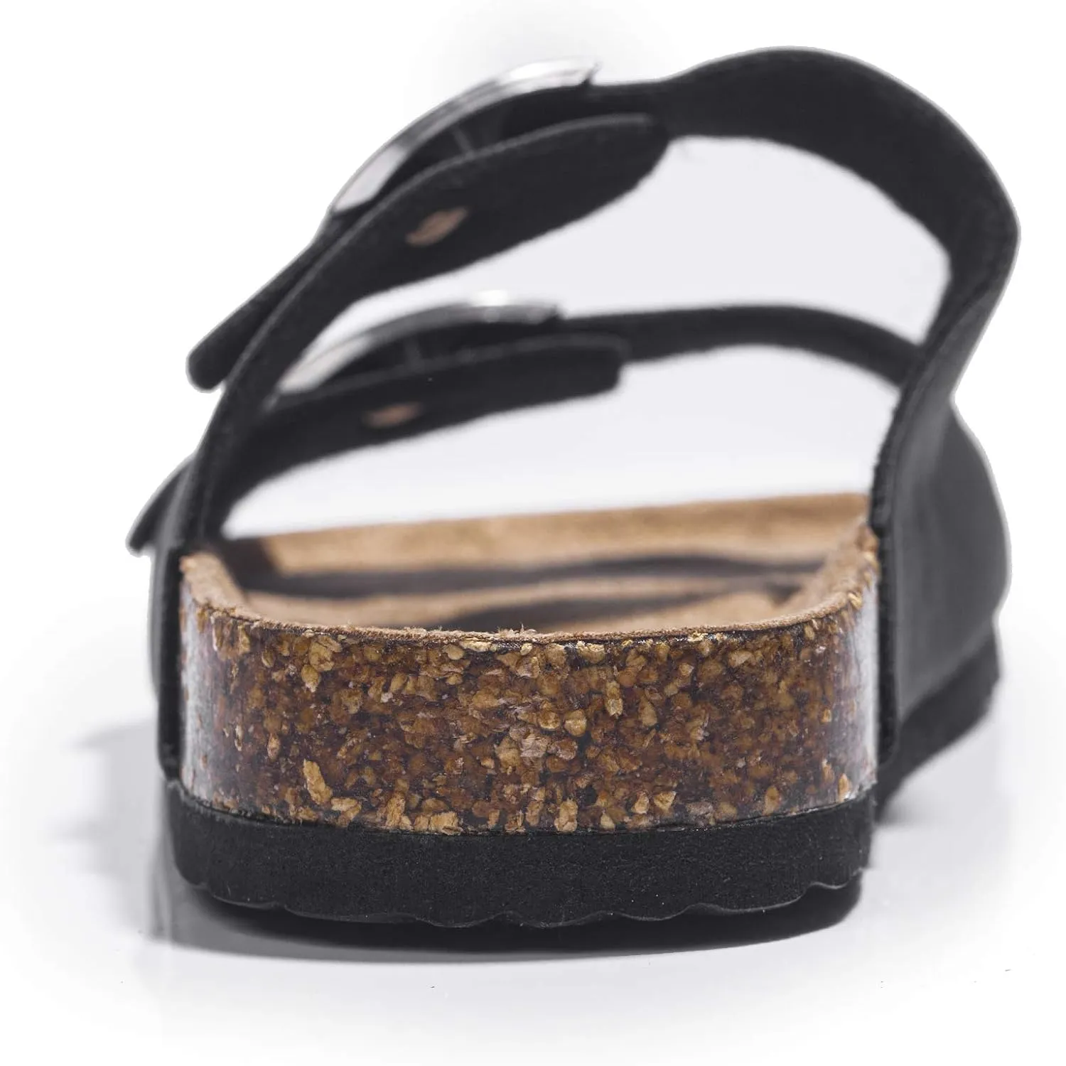 FITORY Boys Girls Glitter Slide Sandals, Cork Slipper with Adjustable Straps for Little Kid/Big Kid