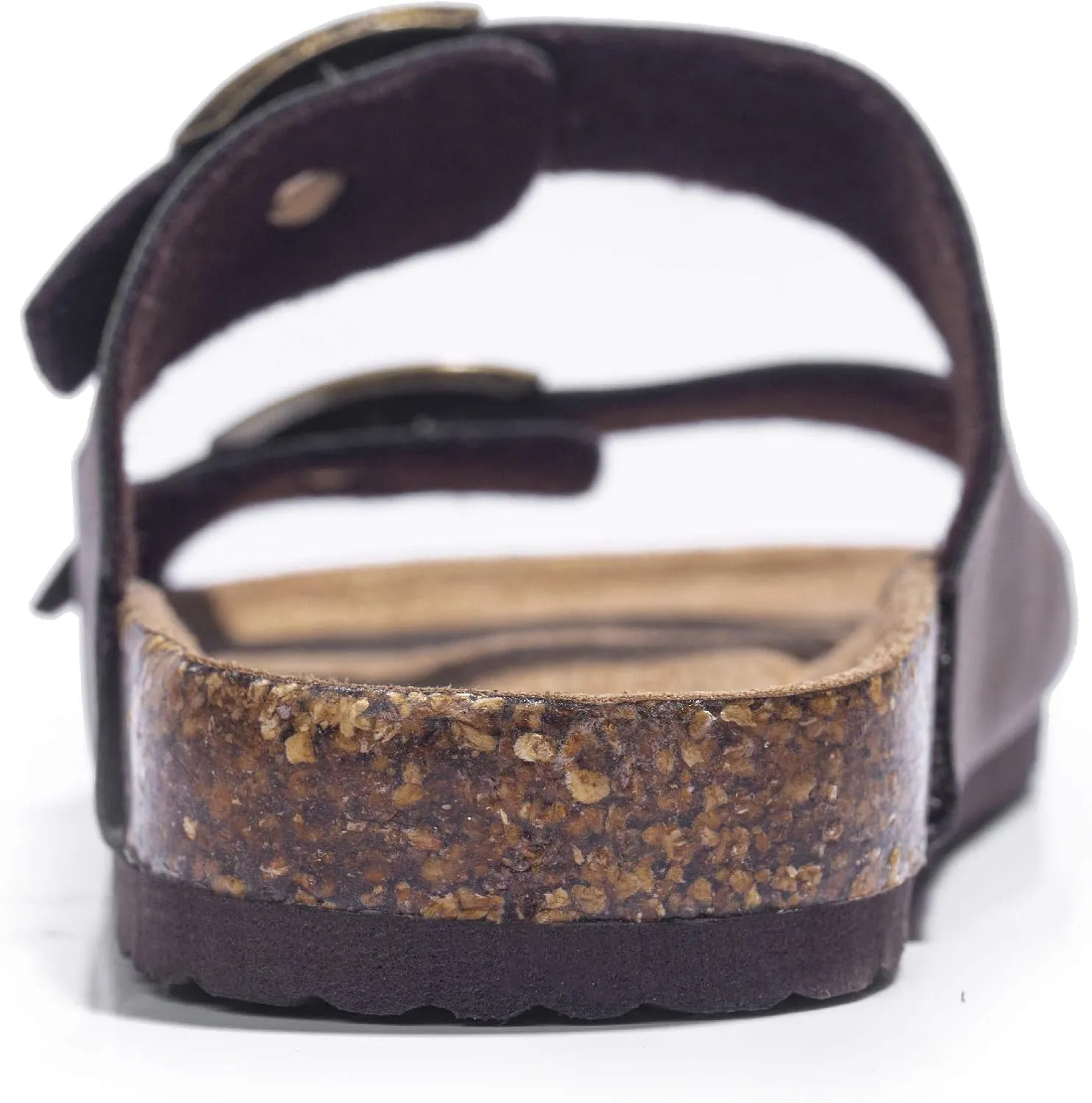 FITORY Boys Girls Glitter Slide Sandals, Cork Slipper with Adjustable Straps for Little Kid/Big Kid