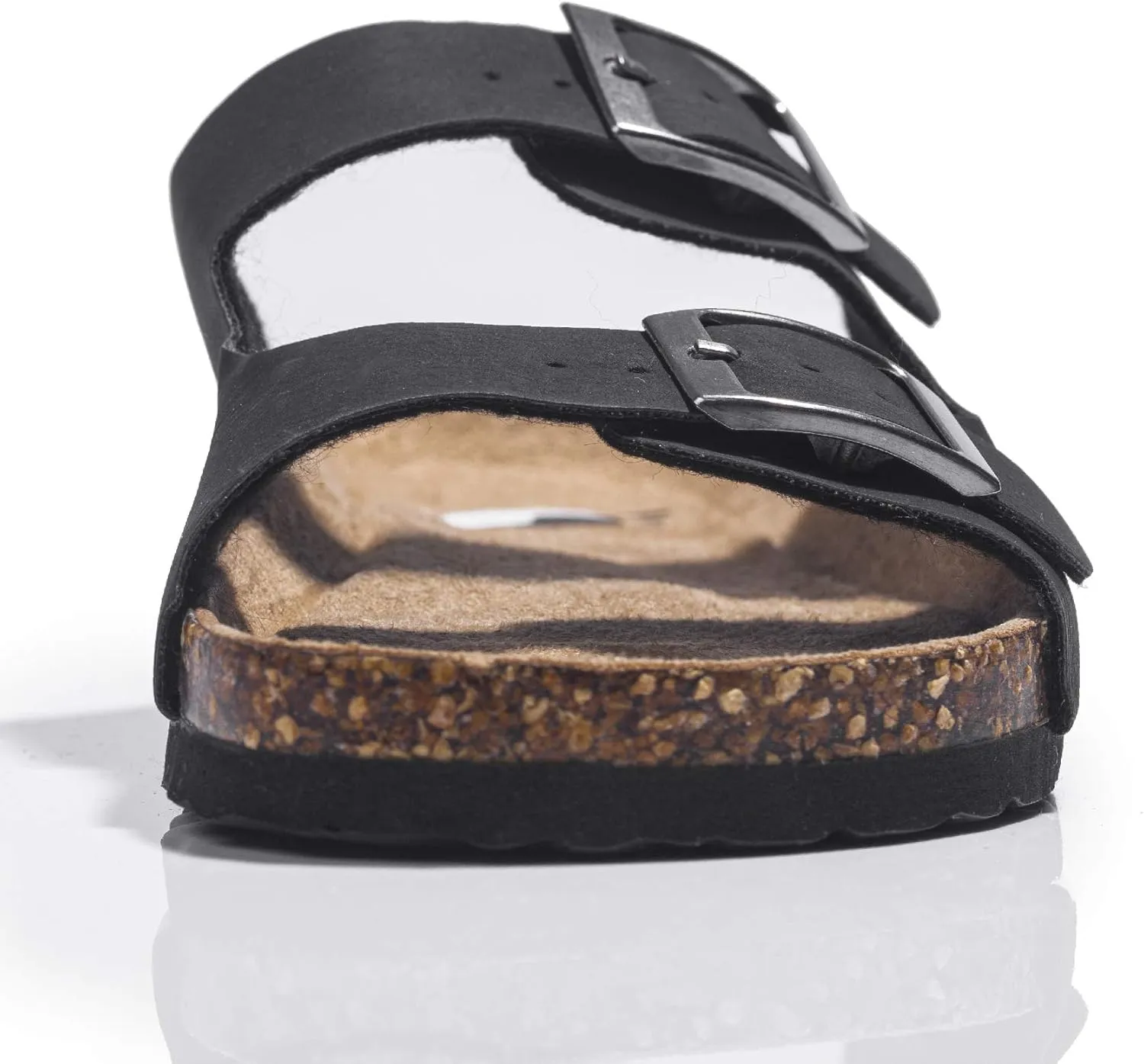 FITORY Boys Girls Glitter Slide Sandals, Cork Slipper with Adjustable Straps for Little Kid/Big Kid