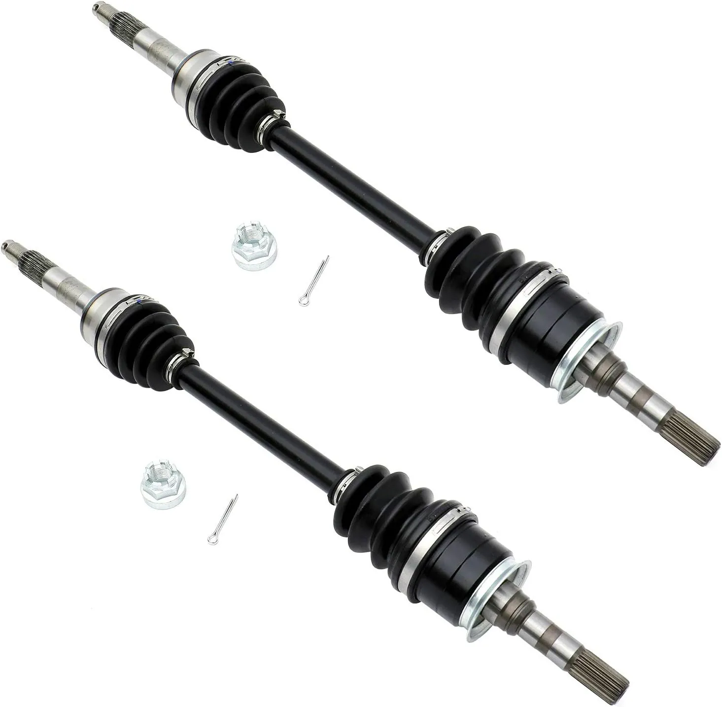 FKG Front Left and Right 59266-0034, 39158-1102 CV Axle fit for 1998-2002 Kawasaki Mule 2510, 2001-2008 Kawasaki Mule 3010, 2009-2019 Kawasaki Mule 4010, Set of 2