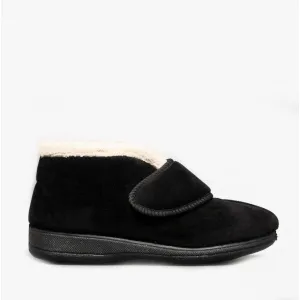Fleet & Foster LEVITT Womens Boot Slippers Black