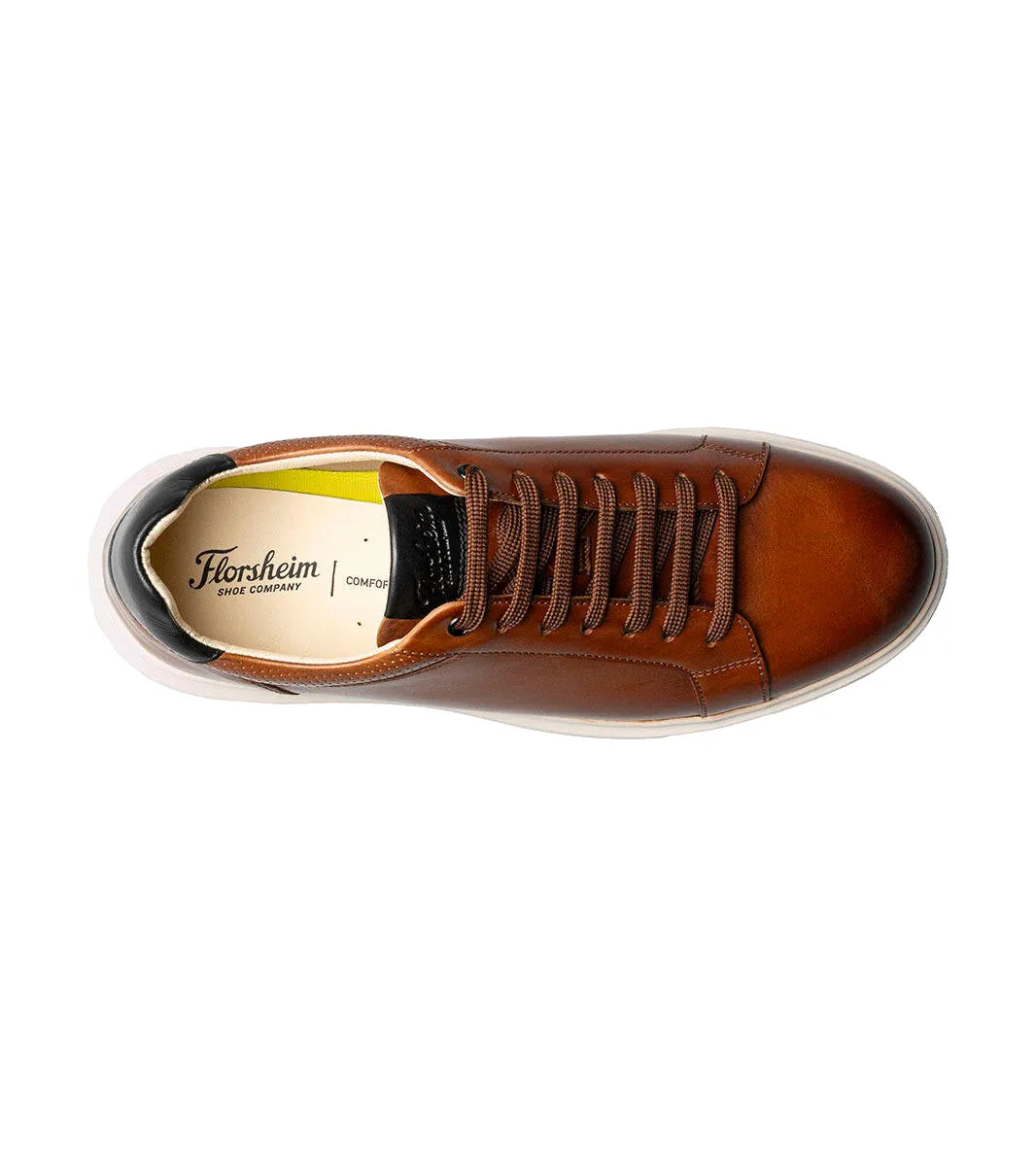 Florsheim Men's Social Lace To Toe Sneaker - Cognac