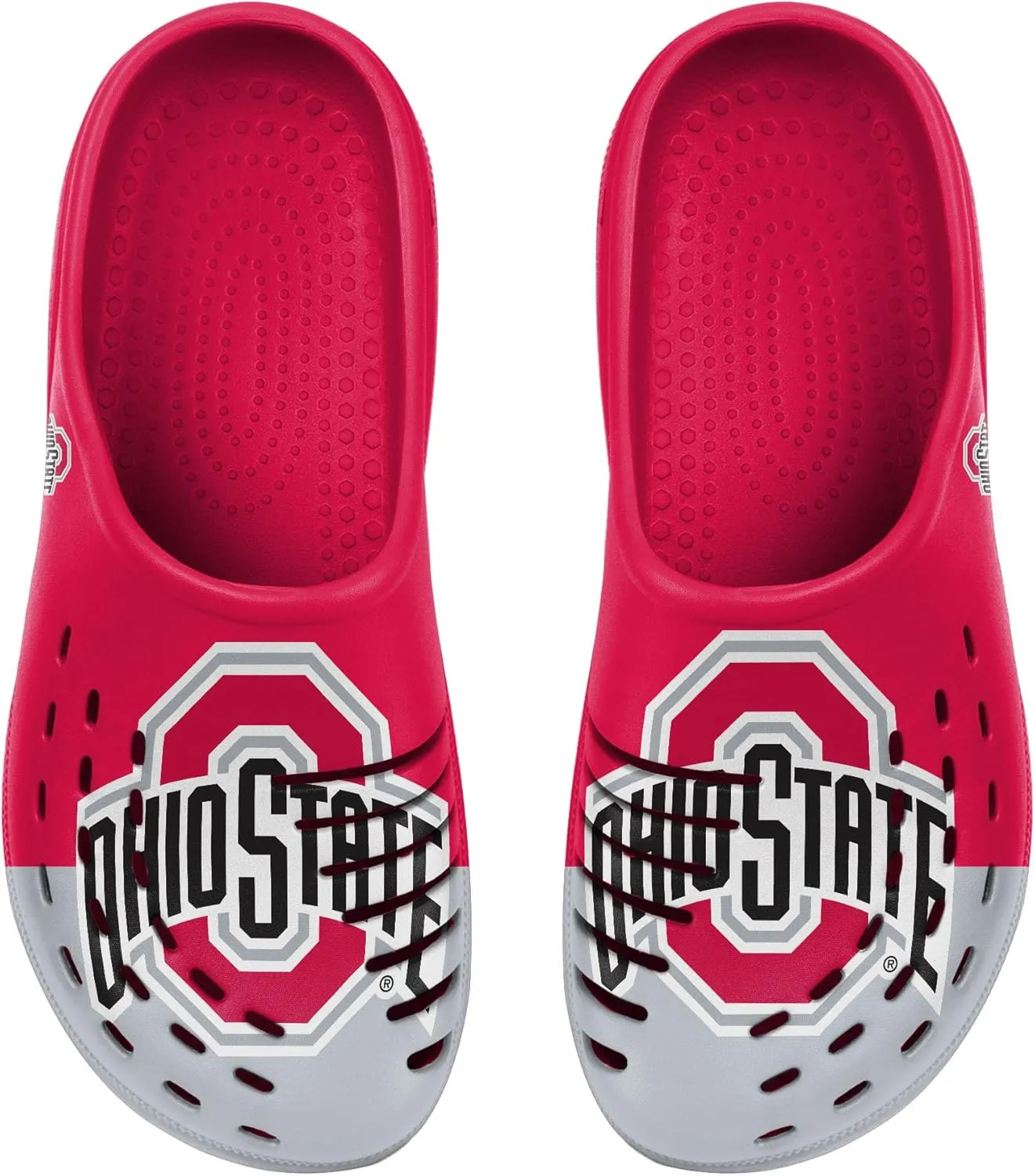 FOCO Men's NCAA Colorblock Big Logo Clog
