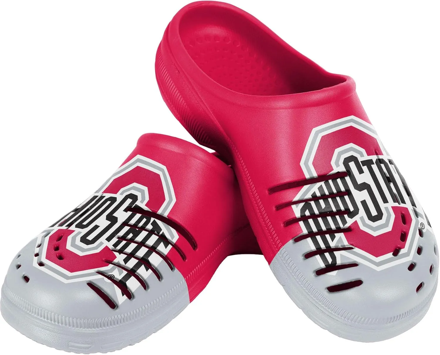 FOCO Men's NCAA Colorblock Big Logo Clog