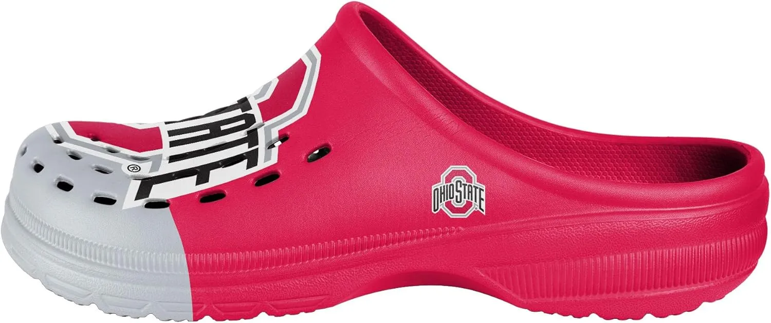 FOCO Men's NCAA Colorblock Big Logo Clog