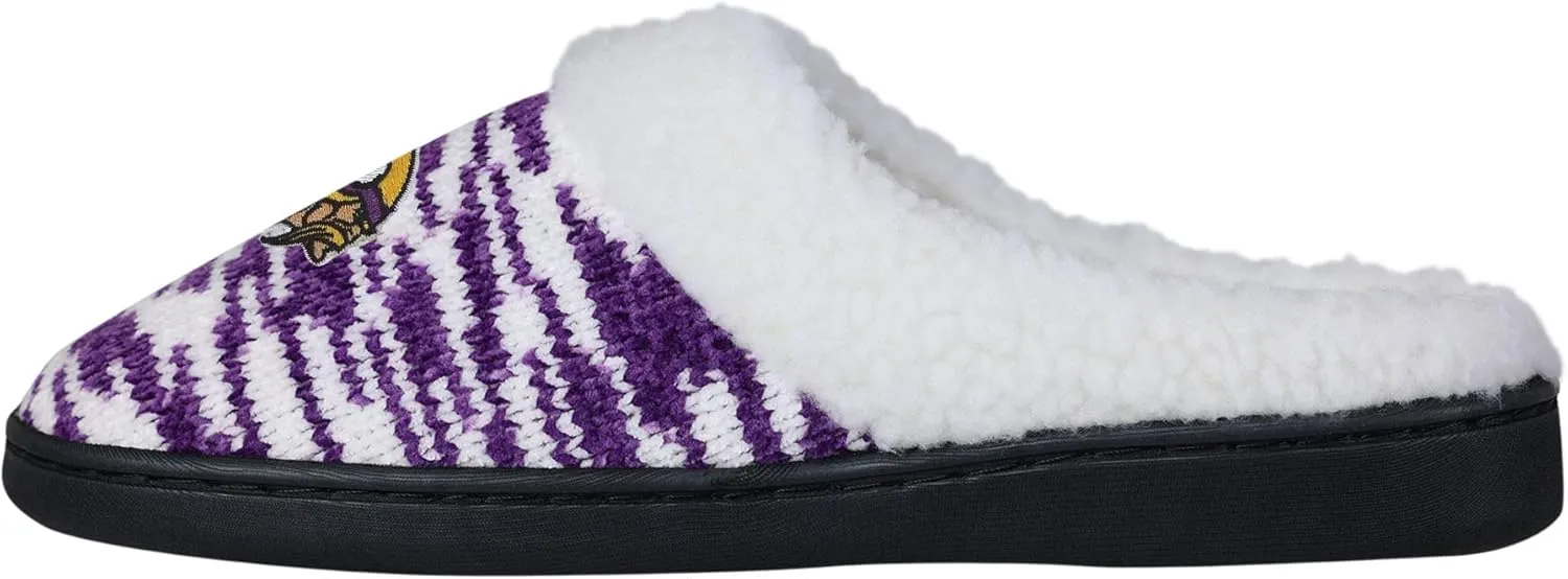 FOCO NFL Sherpa Lined Colorblend Cup Sole Slippers