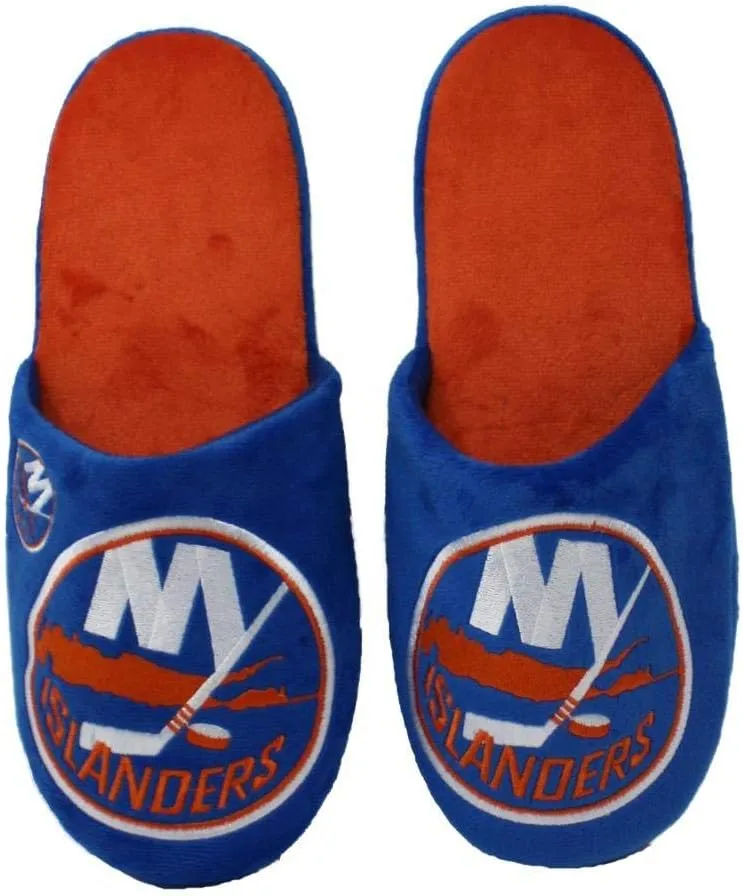 FOCO NHL New York Islanders Men's Slip On Slippers