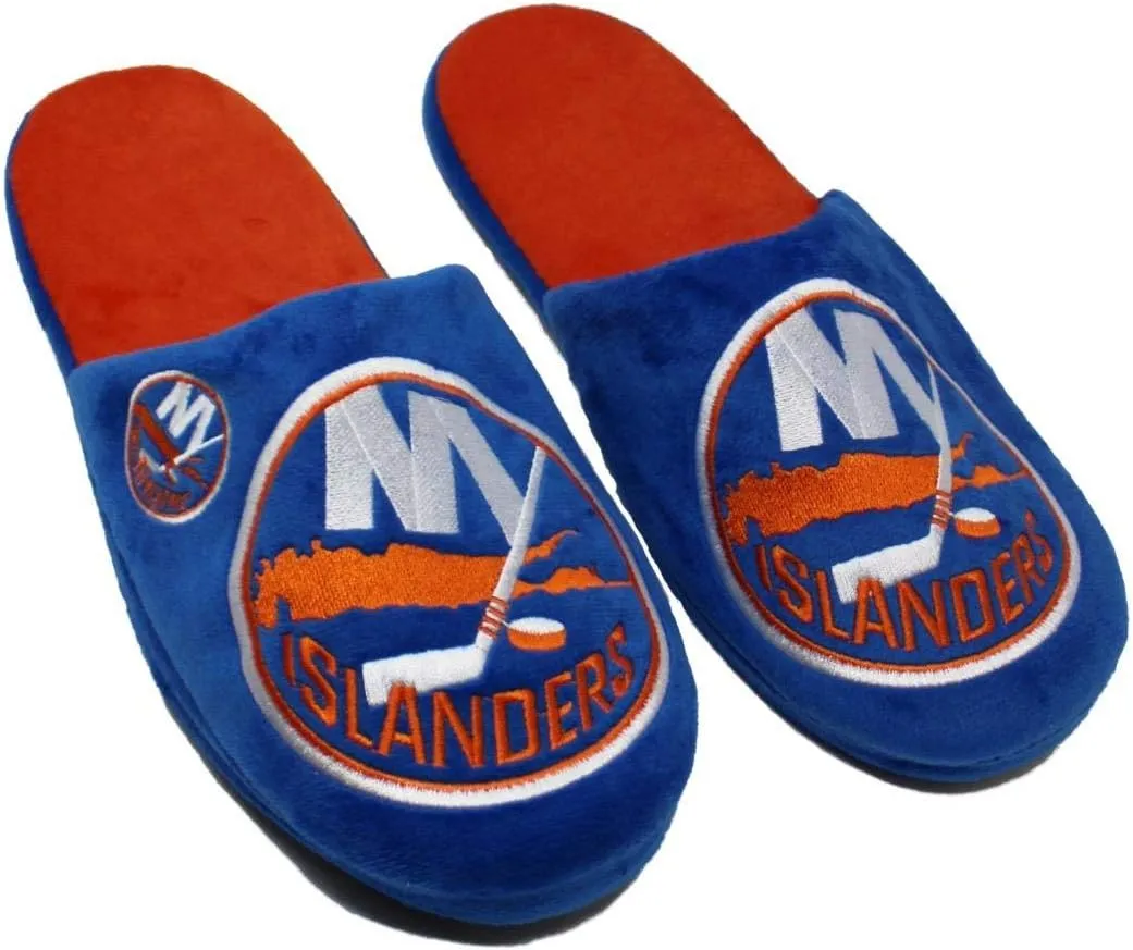 FOCO NHL New York Islanders Men's Slip On Slippers