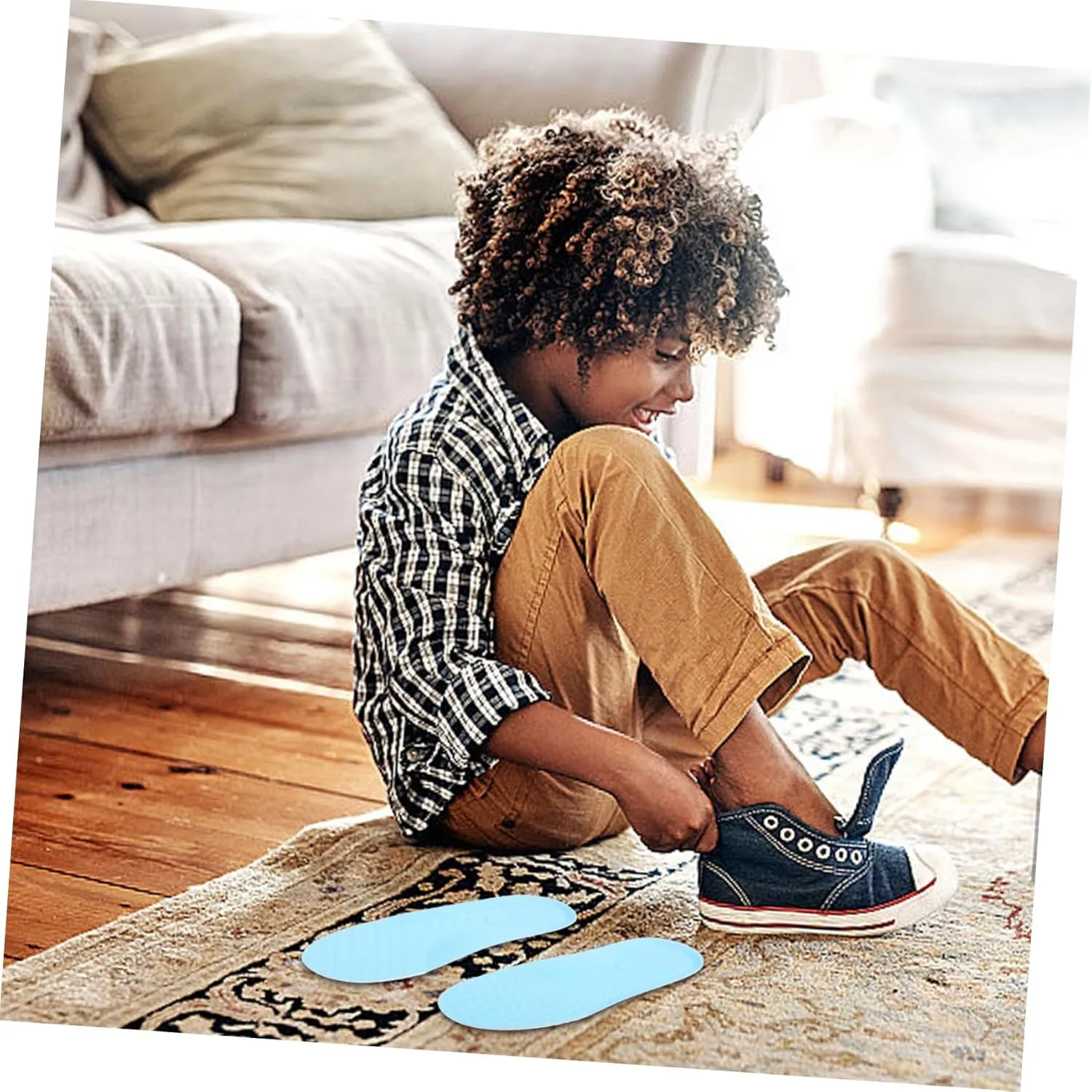 Foot Sole Pads 2 Pack Boys and Girls Sports Insoles Shock Absorption for Active Boys and Girls