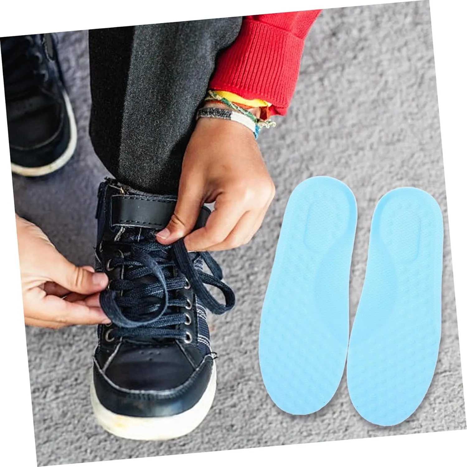 Foot Sole Pads 2 Pack Boys and Girls Sports Insoles Shock Absorption for Active Boys and Girls