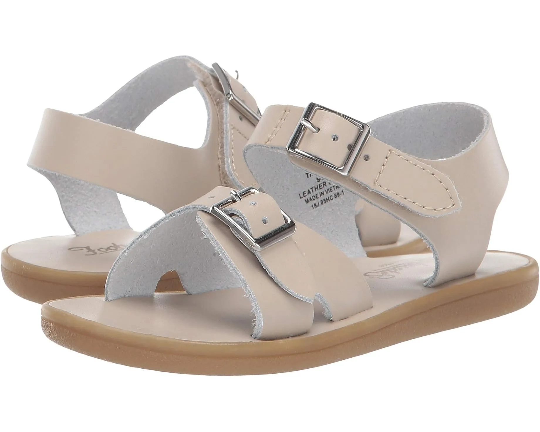 Footmates Eco-Tide Sandal - Ecru Microfiber