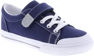 FOOTMATES Jordan Strap Canvas Flats Boys and Girls Shoes - Tennis Sneakers w/Wide Toe Box, Custom-Fit Insoles, Vulcanized Outsoles - for Infants, Toddlers, Little Kids, Ages 0-8