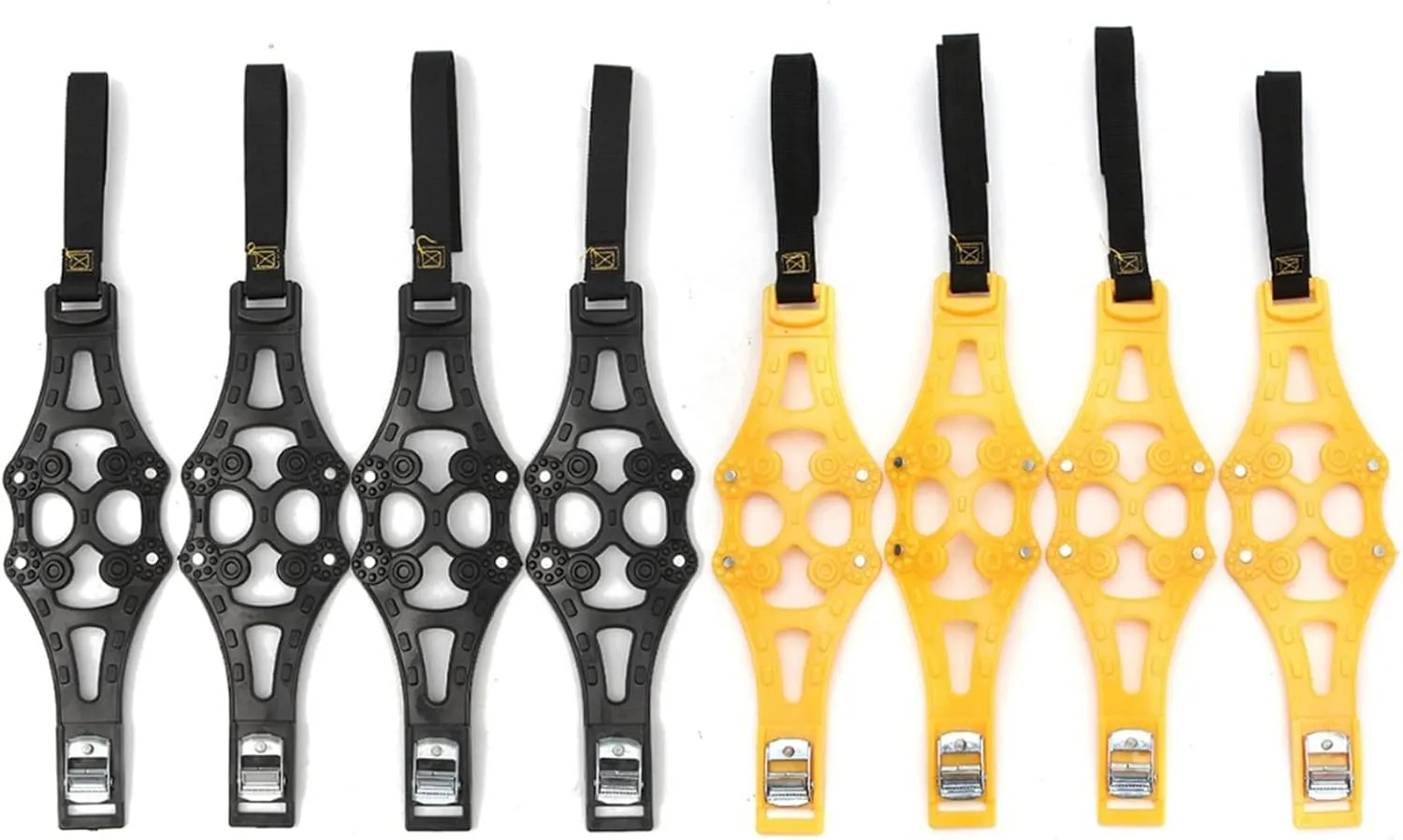 for Volvo XC60 Before 2017. 8pcs/Set Car Tyre Winter Roadway Safety Tire Snow Adjustable Anti-Skid Skid Wheel TPU Chains Snow Chain (Color : Yellow)