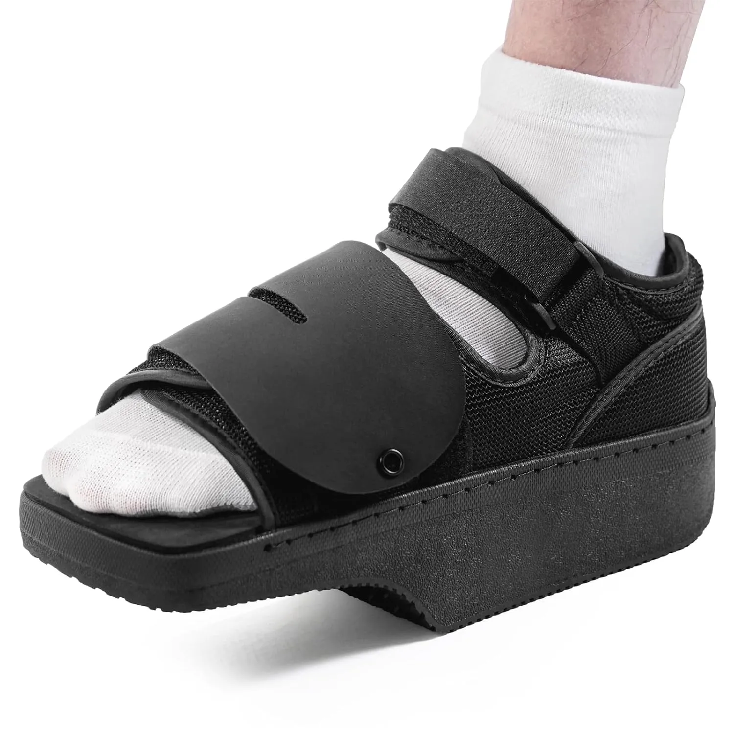 forefoot Offloading Post Op Shoe-Wedge Post Op Shoe Ortho Wedge Healing Shoe Non Weight Bearing Offloading Shoe for Broken Toe, Bunion, Hammer toe, Diabetic Foot Ulcer for Men and Women, XL