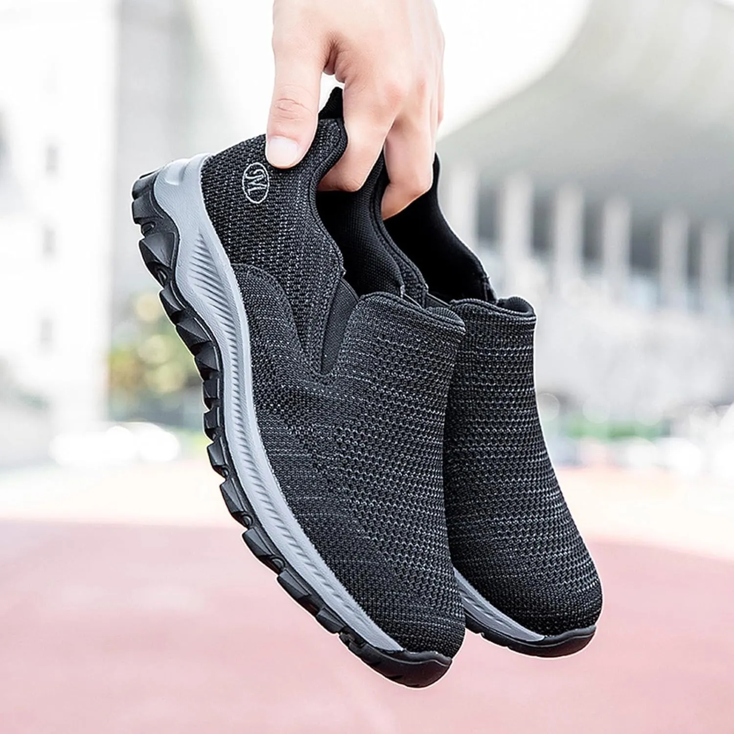 Foreign Trade New Flying Weaving Mesh Breathable Women's and Men's Shoes Round Head Low Top Classic Nylon Sneaker Womens