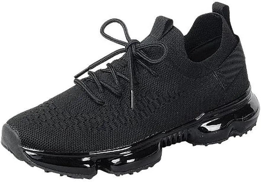 Forever Link Womens Air Cushion Fashion Sneakers Breathable Lightweight Walking Shoes