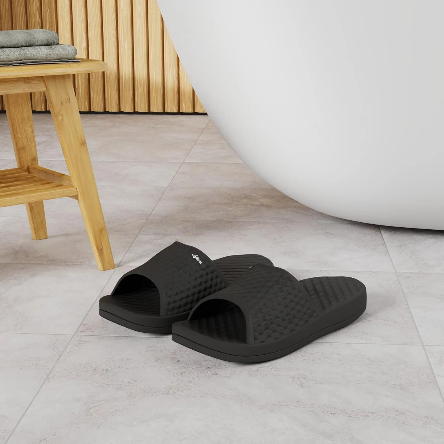 FUNKYMONKEY Mens Bathroom Shower Slippers Indoor Home Beach Non Slip Sandal