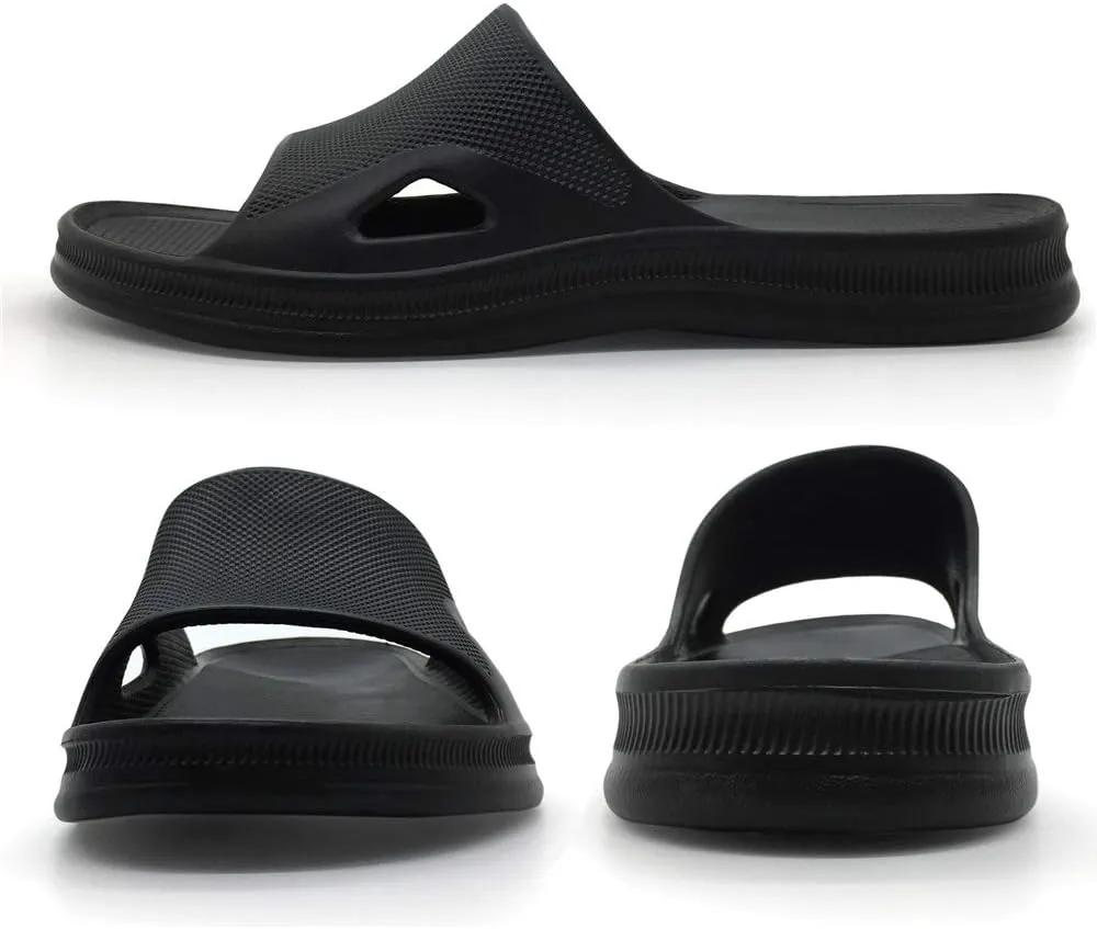 FUNKYMONKEY Mens Bathroom Shower Slippers Indoor Home Beach Non Slip Sandal