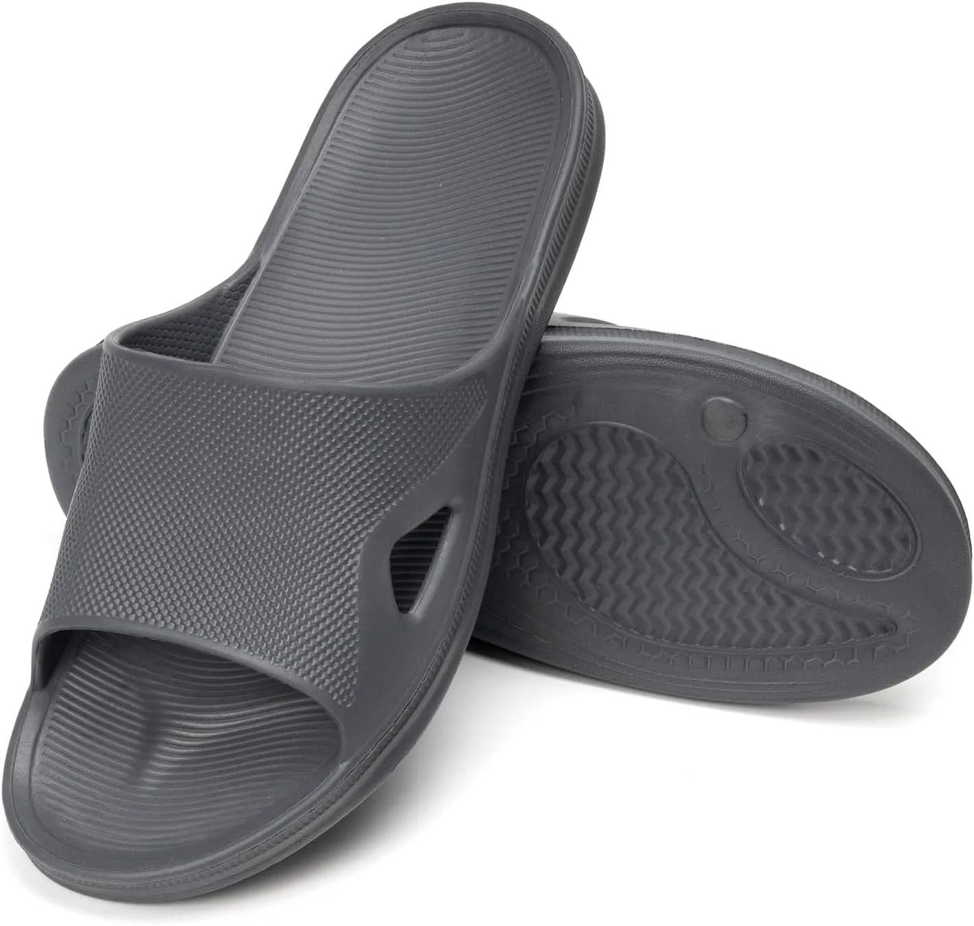 FUNKYMONKEY Mens Bathroom Shower Slippers Indoor Home Beach Non Slip Sandal