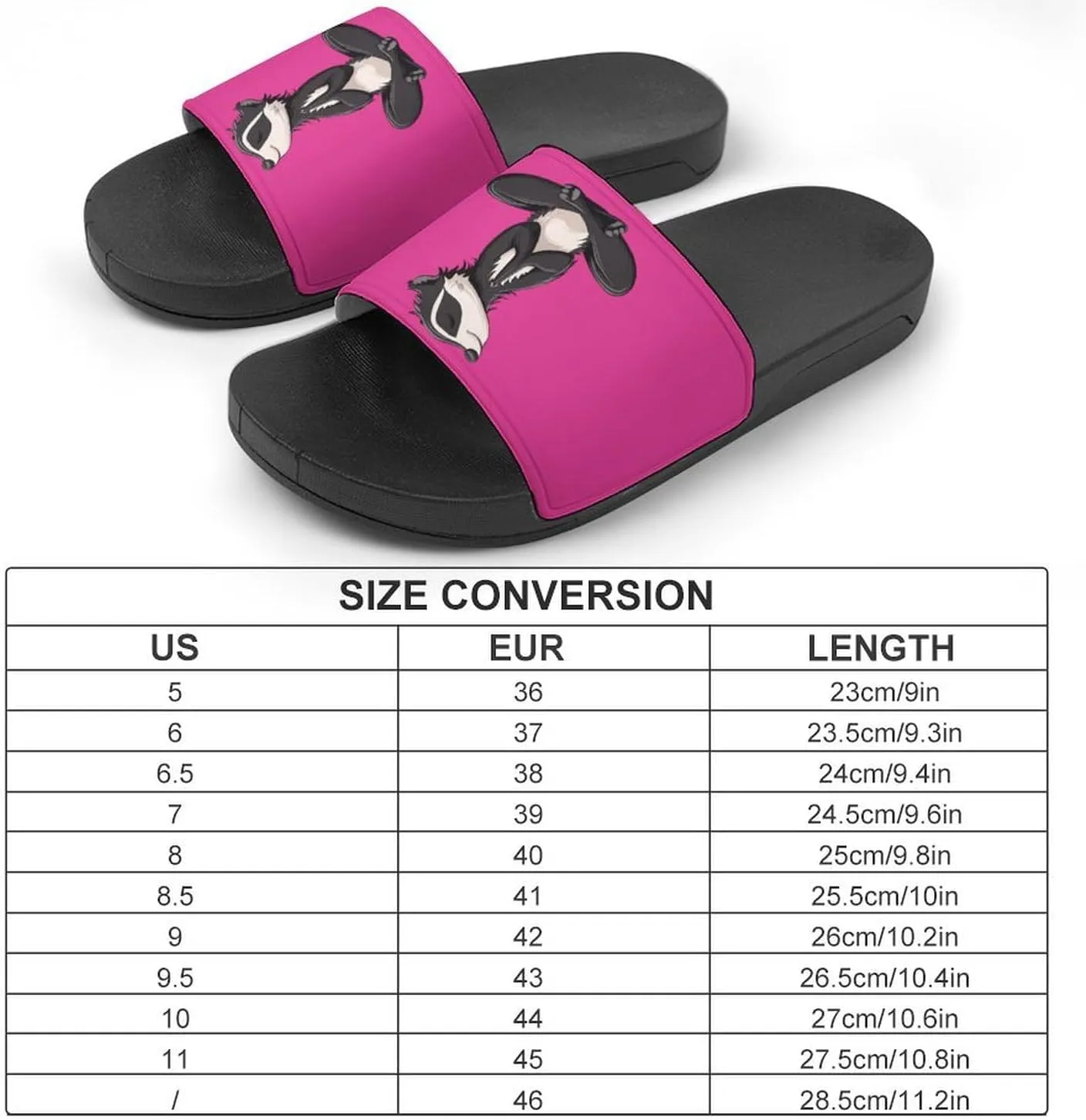 Funny Yoga Honey Badger Women's House Sandals Non Slide Bathroom Beach Slippers for Men