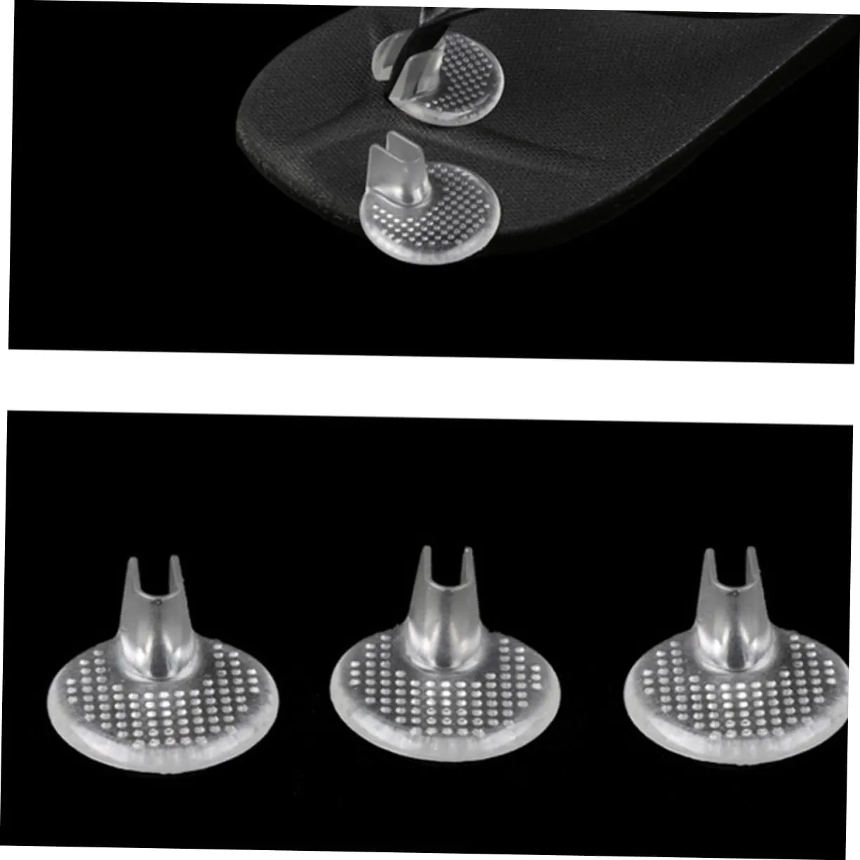 Gatuida 3sets Shoe Spacer for Loose Shoes Toe Caps Gel Inserts Thong Sandal Pads Non-Slip Silicone Insoles 5pairs*3