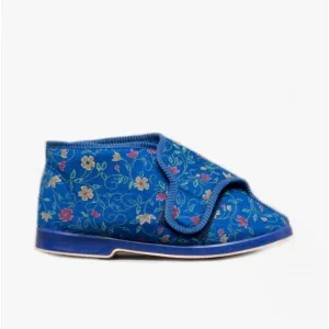 GBS BELLA Womens Extra Wide (E ) Boot Slippers Blue