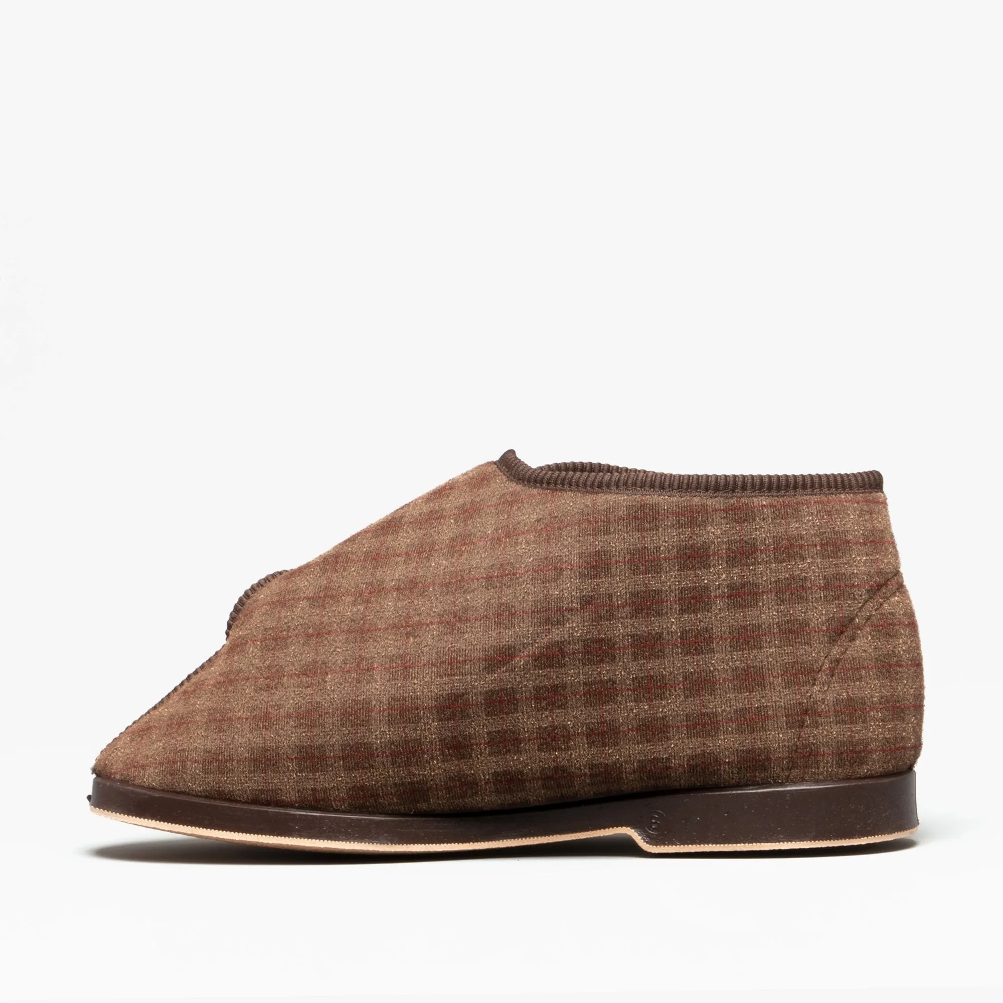 GBS KESWICK Mens Boot Slippers Brown