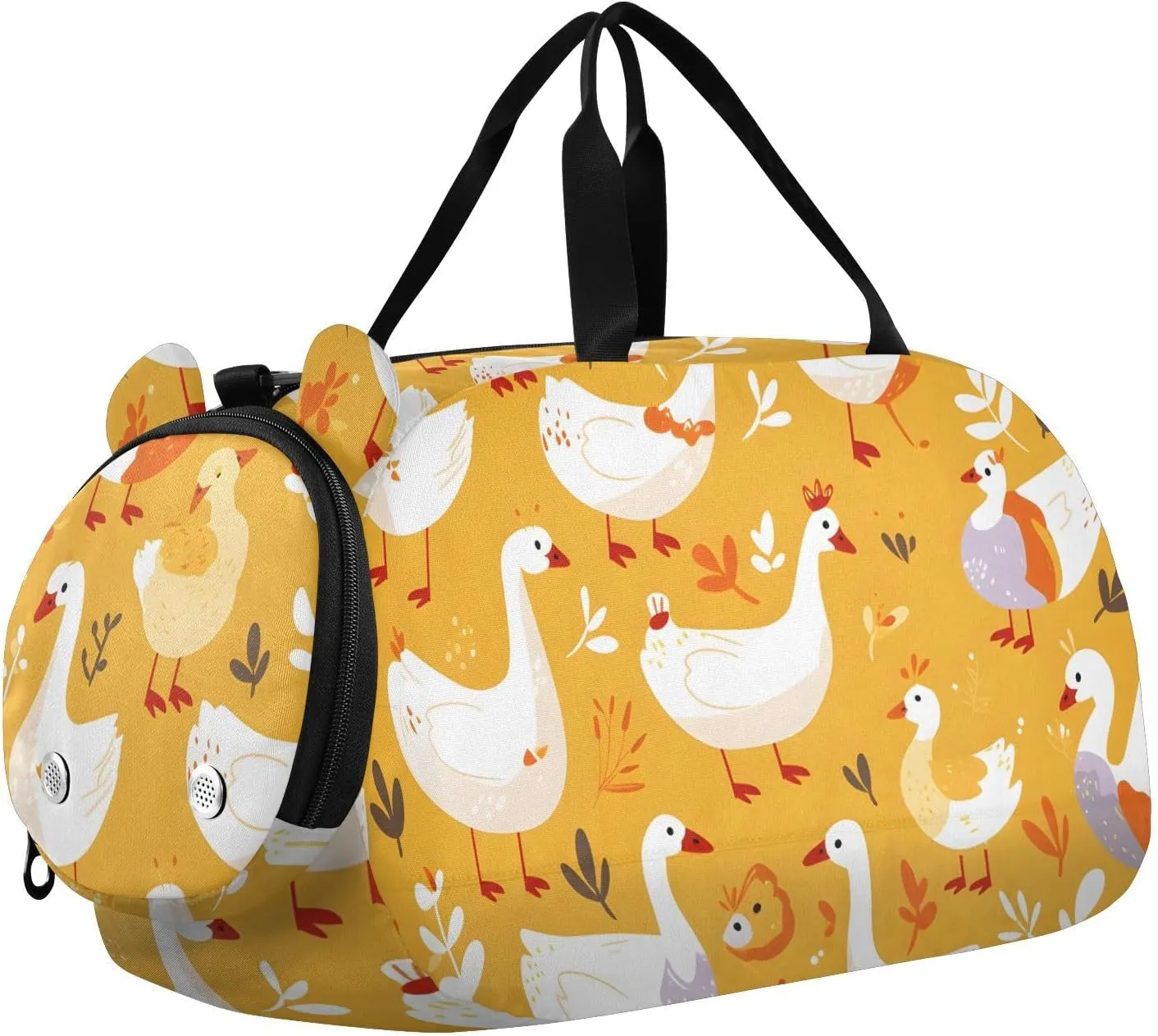 Geese Youth Sports Duffel Bag with Ventilated Shoe Compartment|All-Season Lightweight Travel Gym Bag for Girls & Boys|Water-Resistant Gear Bag
