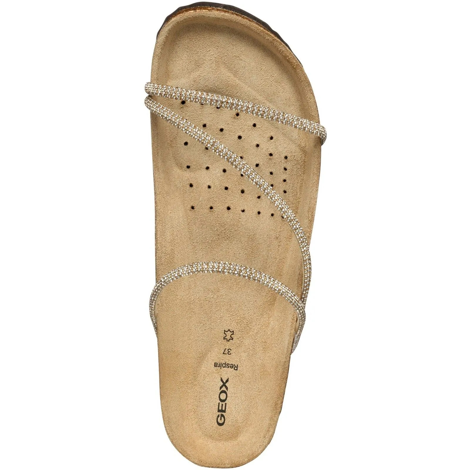 Geox D BRIONIA R Polyester Women's Light Taupe Sandals