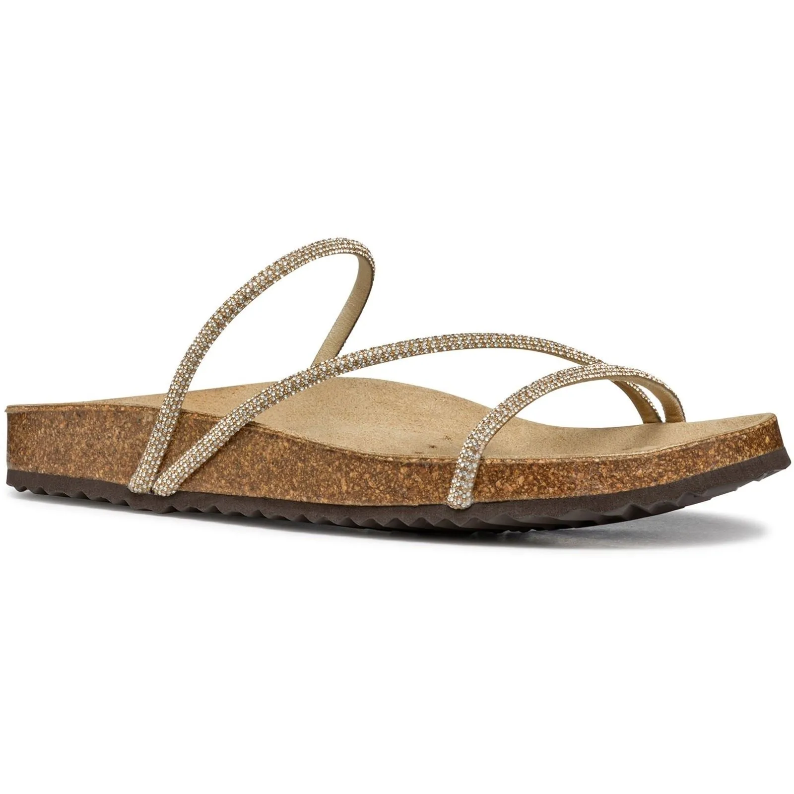 Geox D BRIONIA R Polyester Women's Light Taupe Sandals