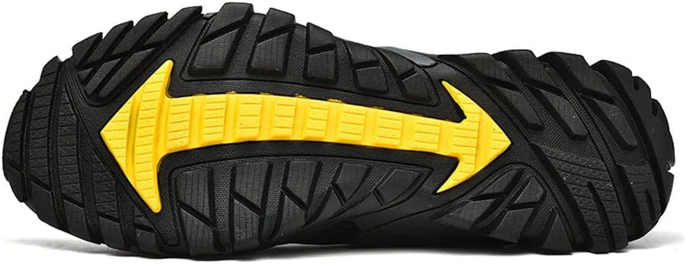 GEXECEUSS Hiking Shoes Men Lightweight Outdoor Wading Breathable Sneakers Low-Top Anti Slip Shock Absorption Camping Walking Shoes
