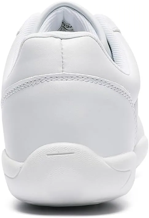 Girls Cheer Shoes White Youth Cheerleading Shoes Dance Athletic Training Breathable Dancing Lightweight Competition Comfortable Sport Sneakers