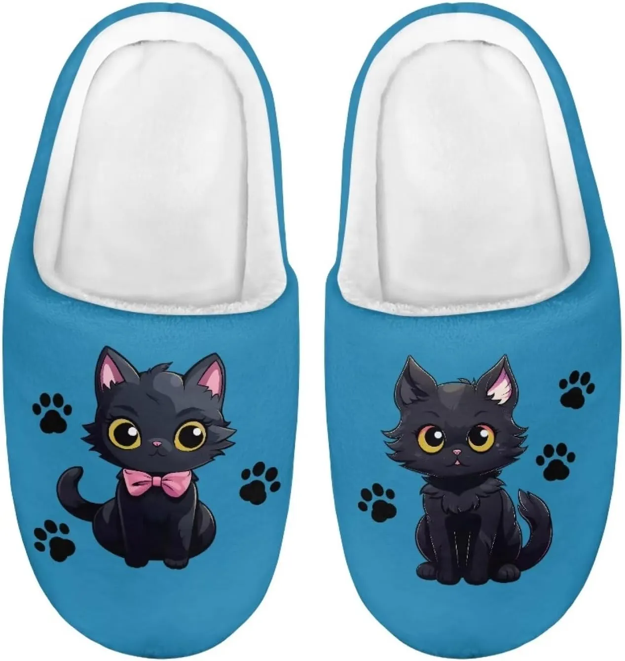 Girls Cute Animals House Slippers Kids Slip On Indoor Bedroom Memory Foam Slippers Size 9-14.5