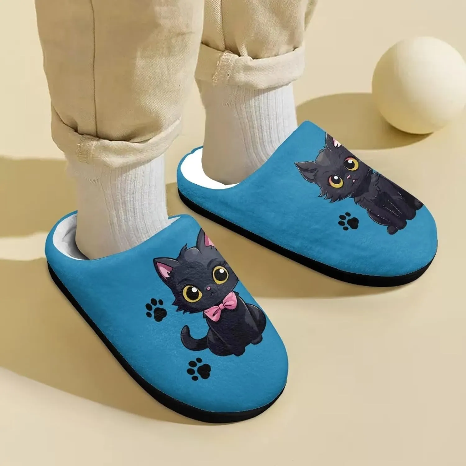 Girls Cute Animals House Slippers Kids Slip On Indoor Bedroom Memory Foam Slippers Size 9-14.5