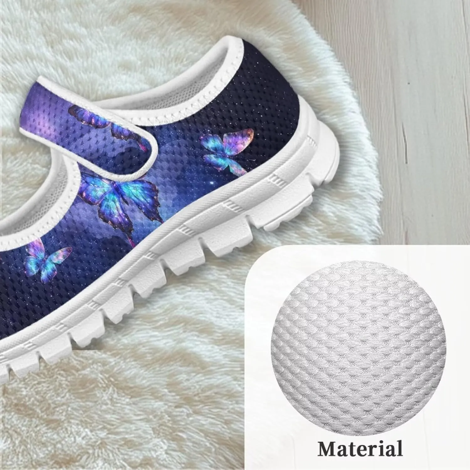Girls Single Buckle Sneaker,Mary Jane Flats Shoes for Kids,Lightweight Walking Sneaker with White Sole Size 11-15