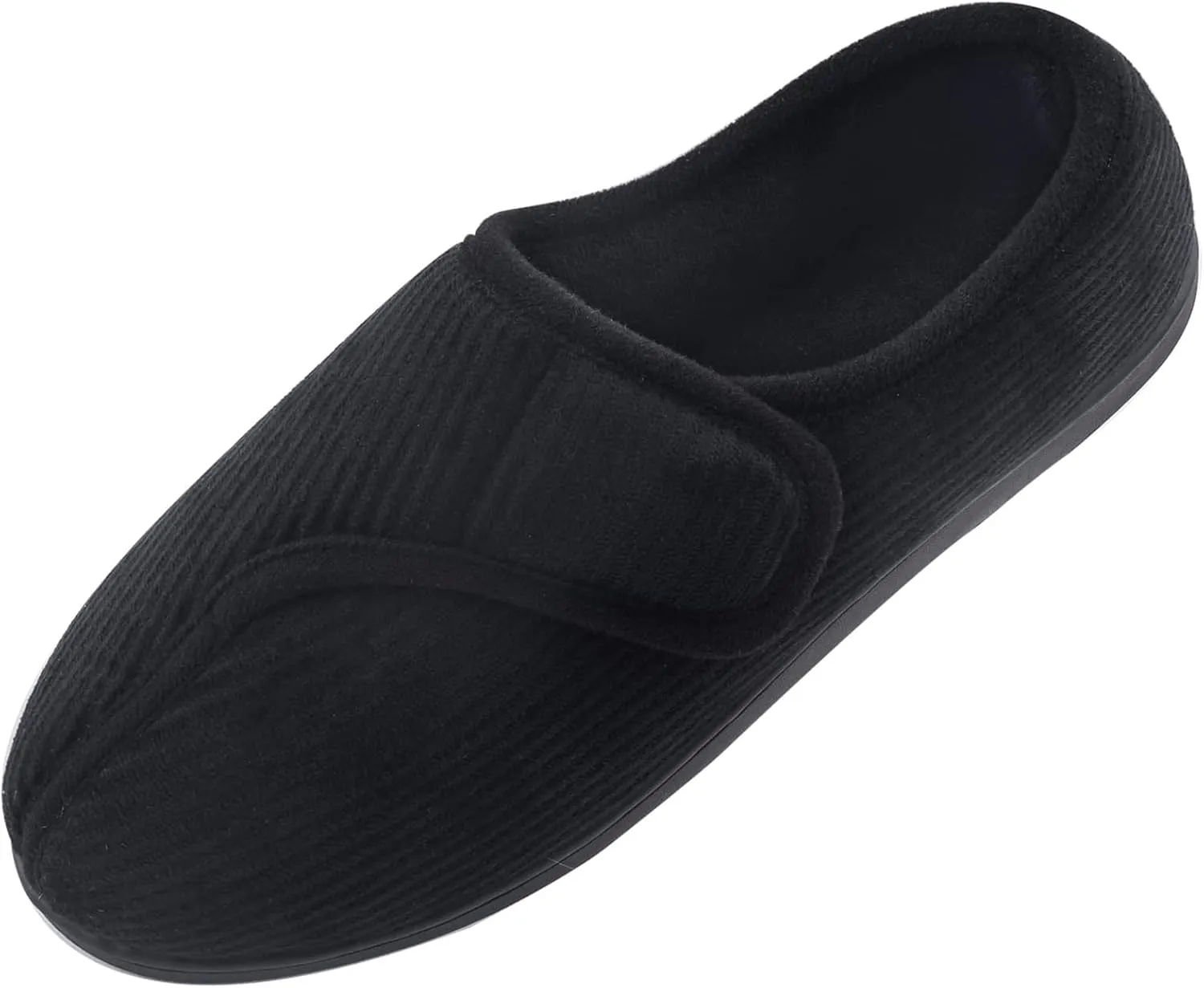 Git-up Diabetic Slippers Shoes for Men Arthritis Edema Adjustable Closure Toe Swollen Feet Slippers Memory Foam Comfy Bedroom House Indoor Outdoor Shoes…