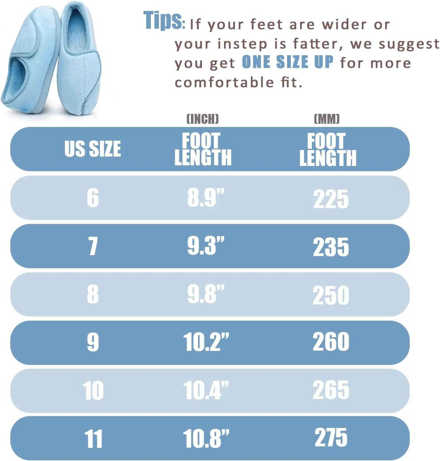 Git-up Women Memory Foam Diabetic Slippers Arthritis Edema Adjustable Closed Toe Swollen Feet Slippers Comfortable House Indoor Outdoor Shoes with Rubber Sole