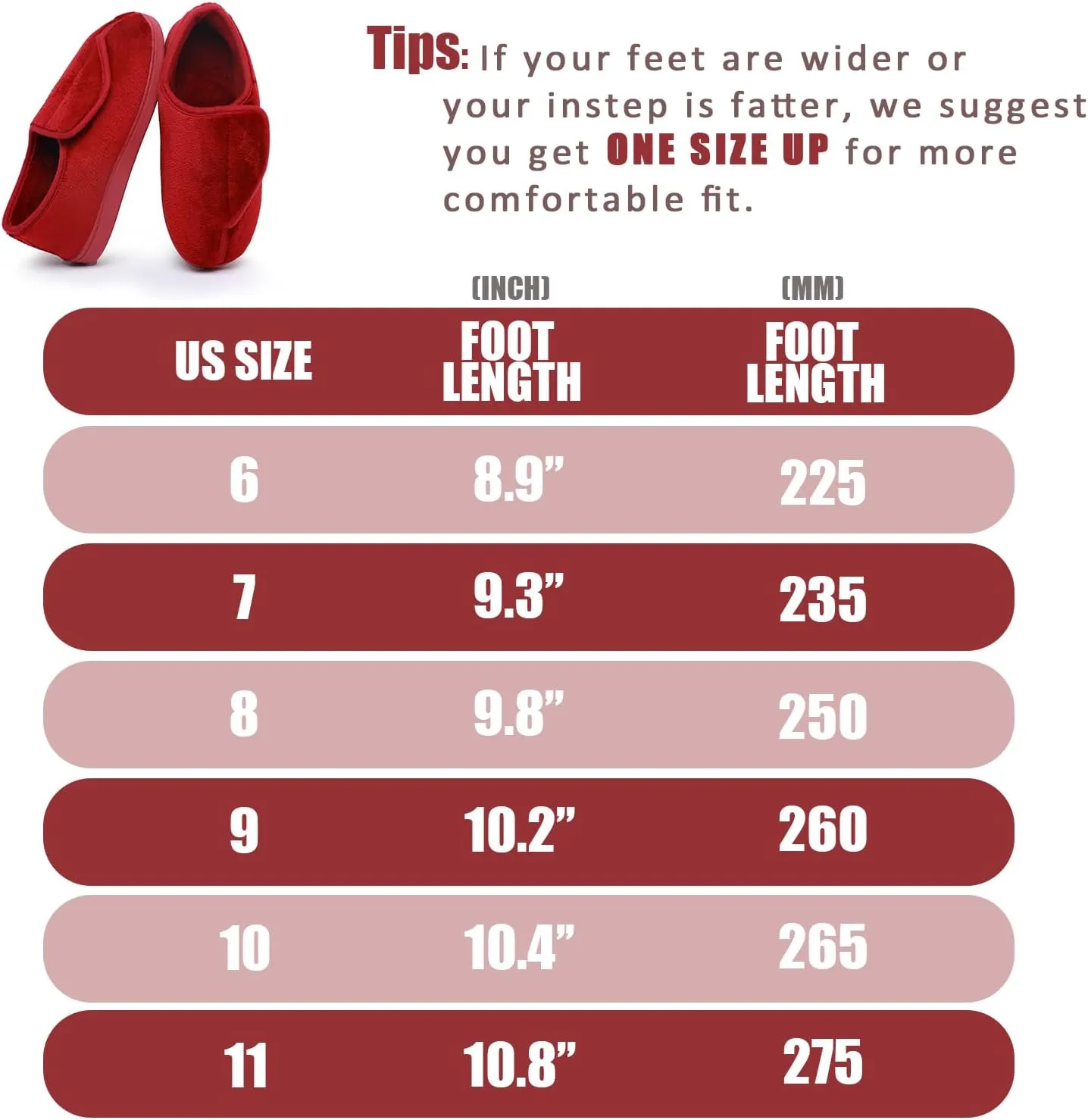 Git-up Women Memory Foam Diabetic Slippers Arthritis Edema Adjustable Closed Toe Swollen Feet Slippers Comfortable House Indoor Outdoor Shoes with Rubber Sole