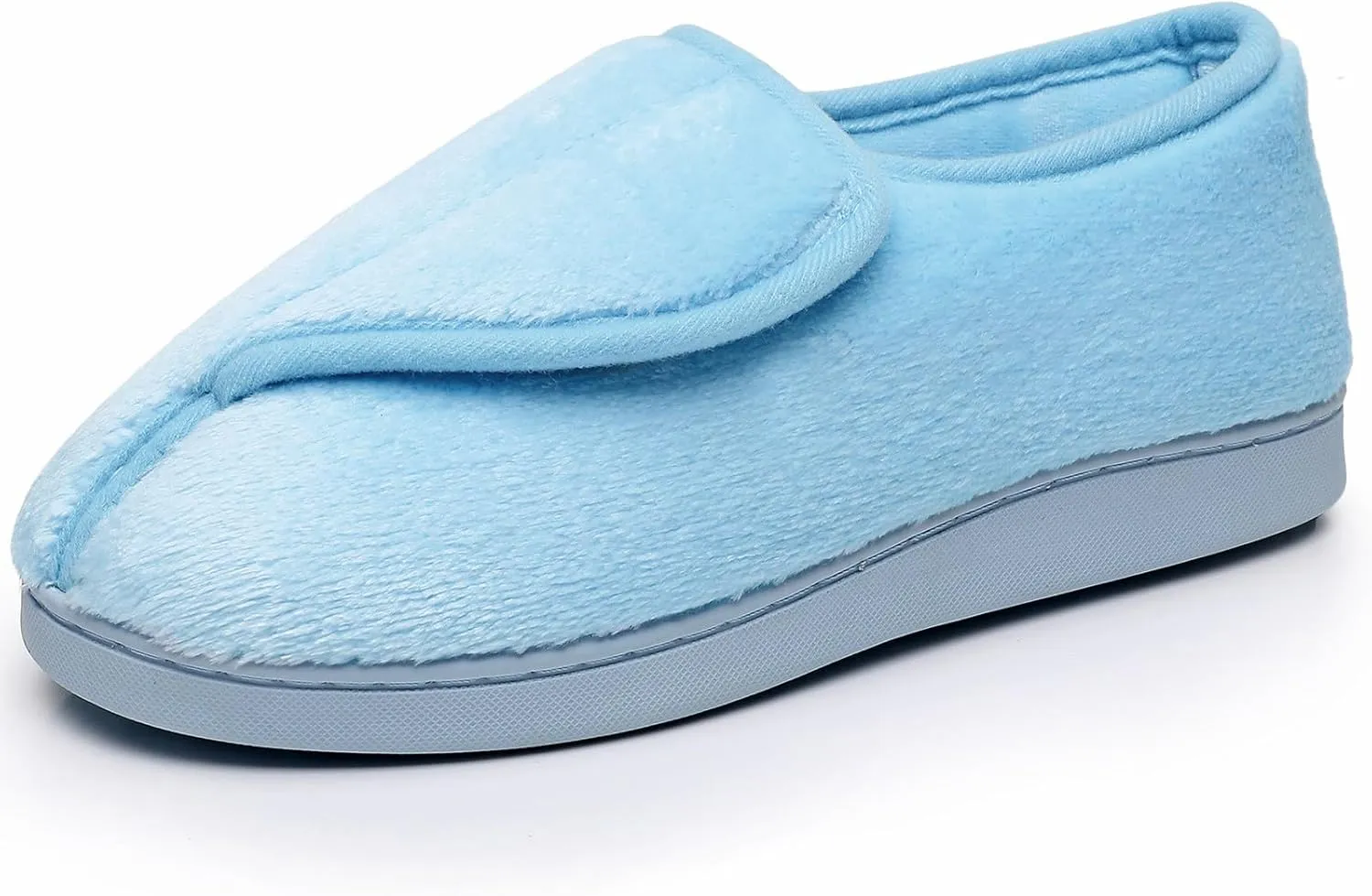 Git-up Women Memory Foam Diabetic Slippers Arthritis Edema Adjustable Closed Toe Swollen Feet Slippers Comfortable House Indoor Outdoor Shoes with Rubber Sole