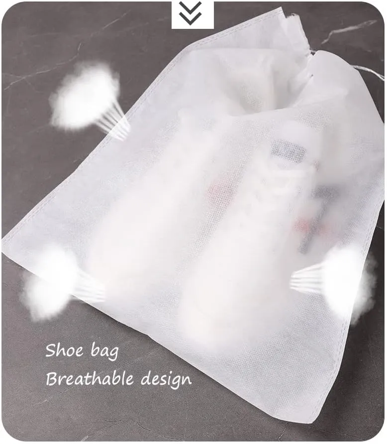 Gladiolus hybridus 30 eco-friendly travel shoe bag storage bags, non-woven breathable dust-proof with rope, suitable for storing shoes and isolate dust keep bags clean tidy (11.8in X 15.74in)