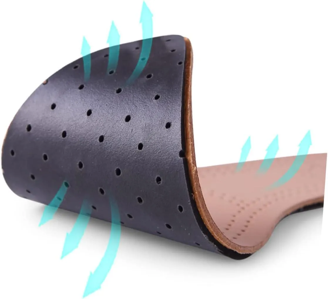 GLEAVI High Heel Cushions Soft Cowhide Breathable Insoles for Foot Care Size 39-40