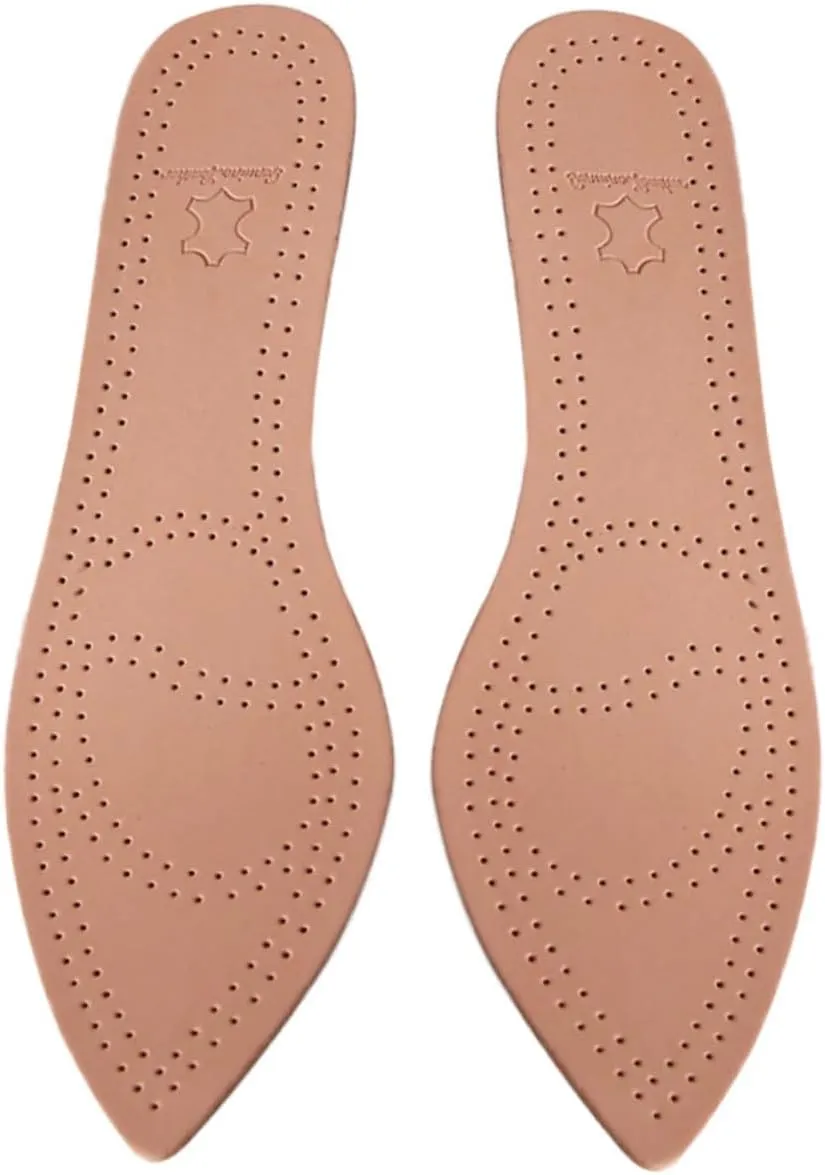 GLEAVI High Heel Cushions Soft Cowhide Breathable Insoles for Foot Care Size 39-40