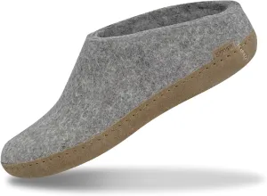 Glerups 100% Gotland Sheep Wool Slipper with leather sole - Unisex Slip-on