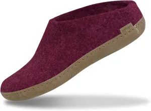 Glerups 100% Gotland Sheep Wool Slipper with leather sole - Unisex Slip-on