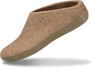 Glerups 100% high quality wool mix Slipper with leather sole - Unisex Slip-on