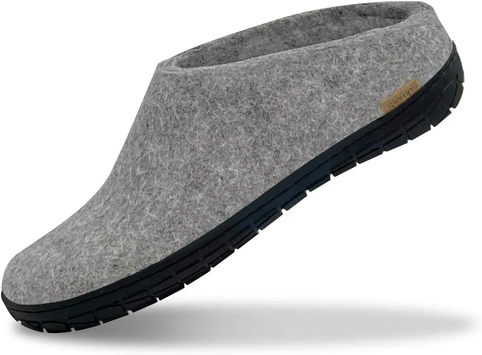 Glerups 100% high quality wool mix Slipper with rubber sole - Unisex Slip-on