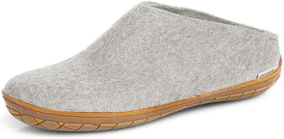 Glerups 100% high quality wool mix Slipper with rubber sole - Unisex Slip-on