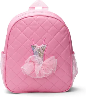GLOBAL FBA INC Dance Bag For Girls 3-9 Years Old, Backpack Ballet with Padded Straps, Ballet Items, Ballerina Gifts For Little Girls
